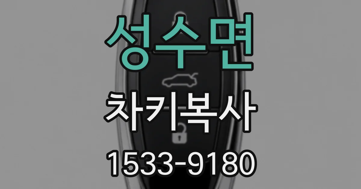 성수면 차키복사