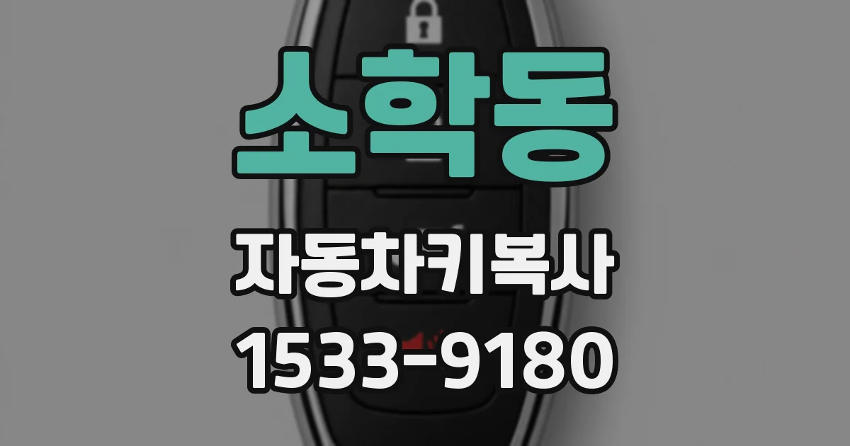 소학동 자동차키복사