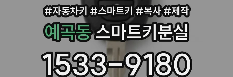 예곡동 스마트키분실
