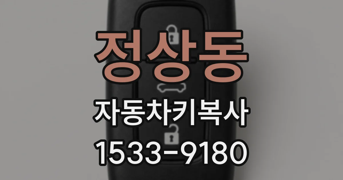 정상동 자동차키복사