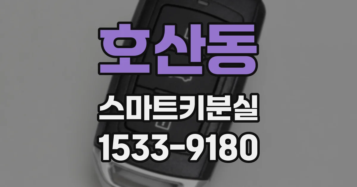 호산동 스마트키분실