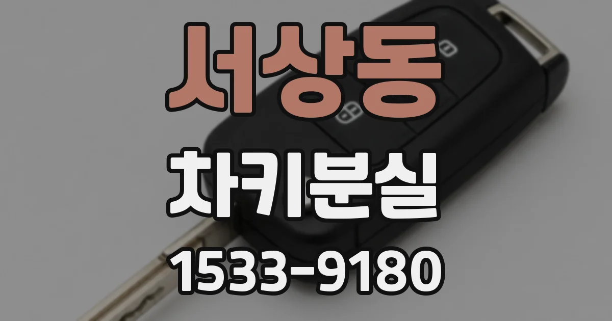 서상동 차키분실
