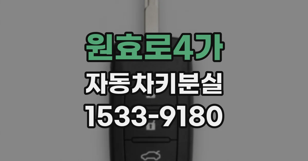 원효로4가 자동차키분실