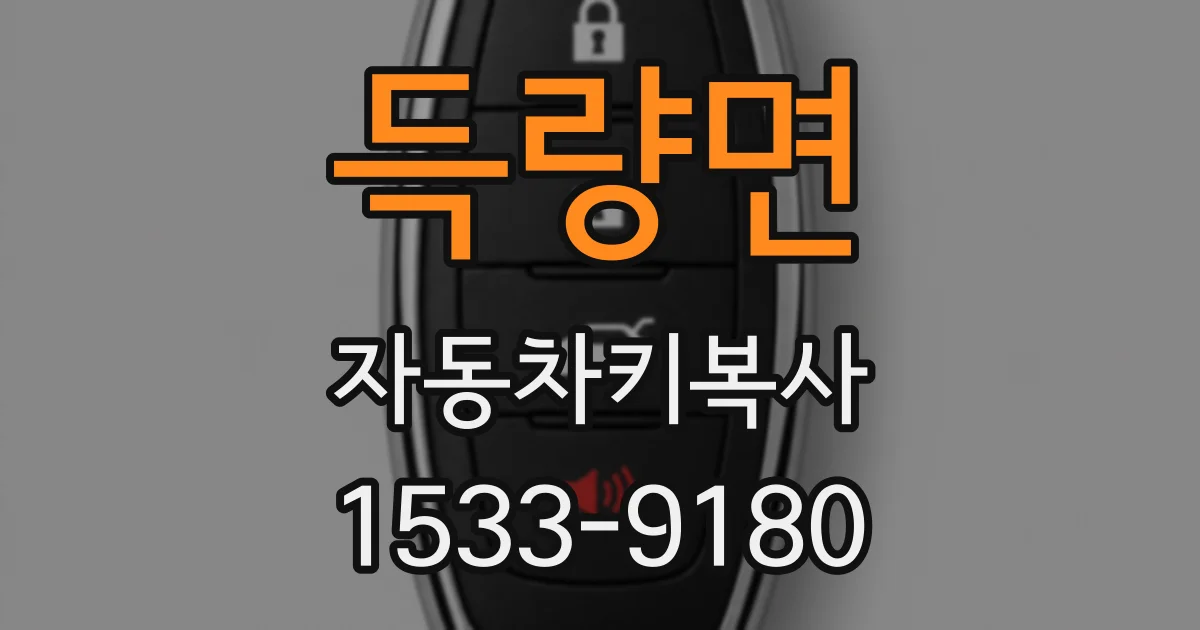 득량면 자동차키복사