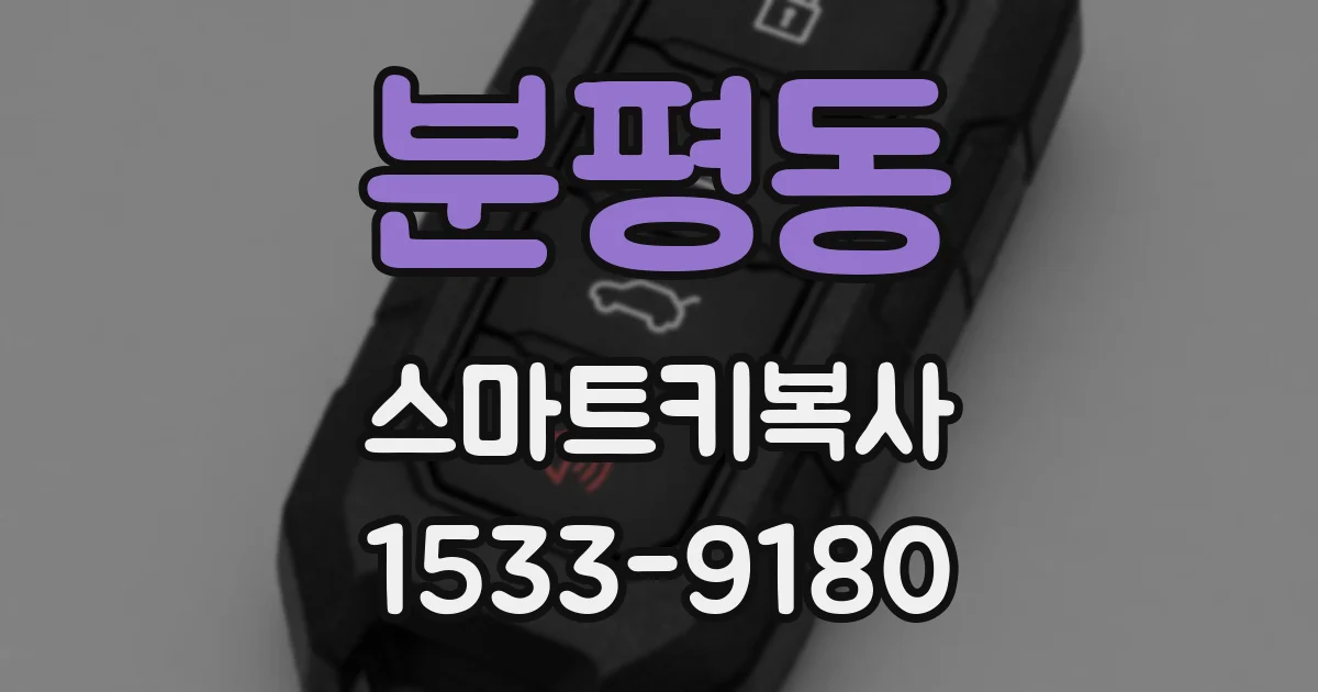 분평동 스마트키복사