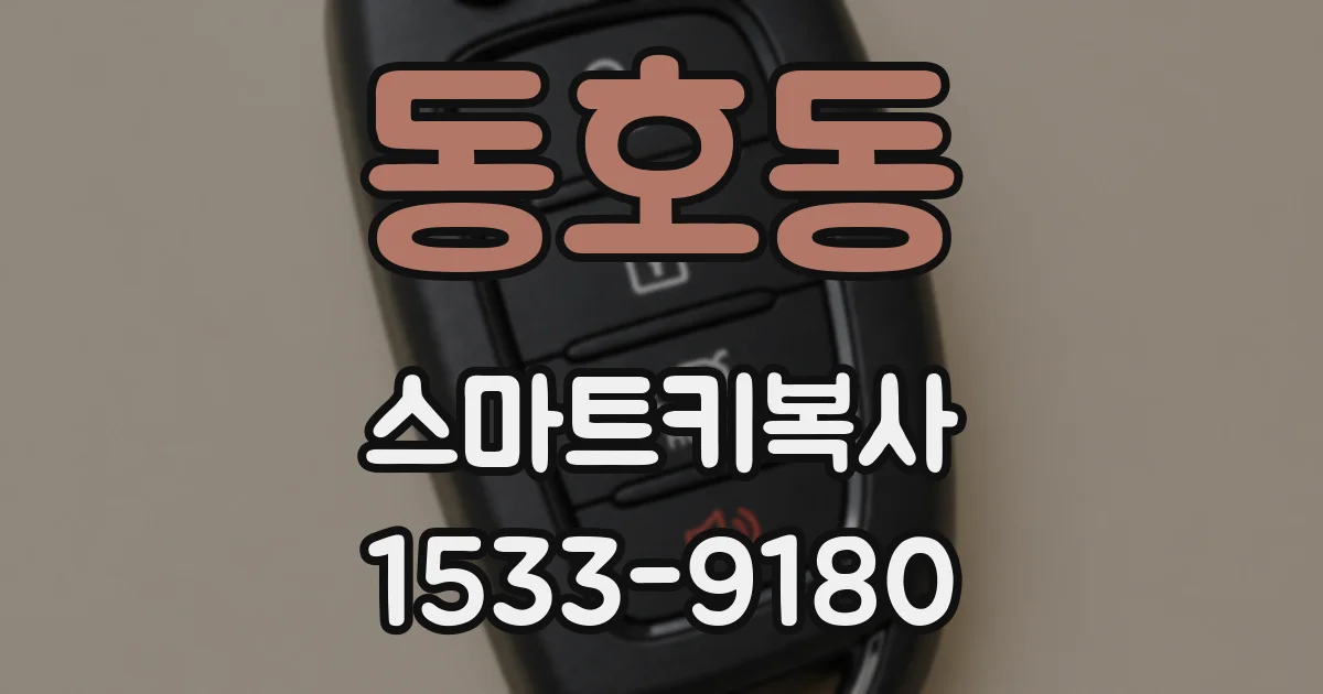 동호동 스마트키복사