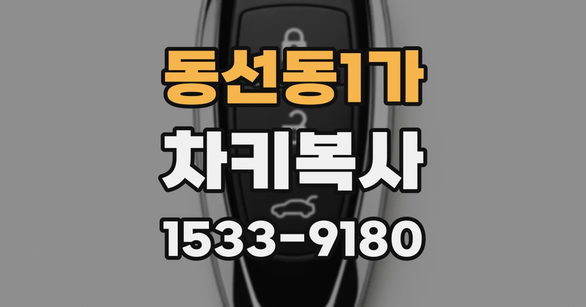 동선동1가 차키복사
