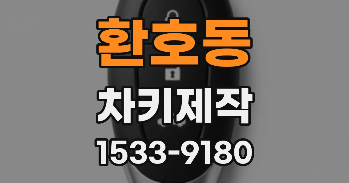 환호동 차키제작
