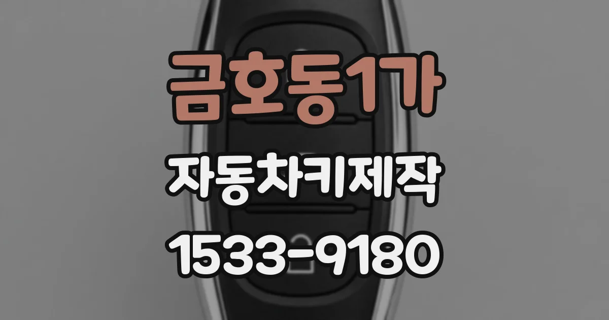 금호동1가 자동차키제작