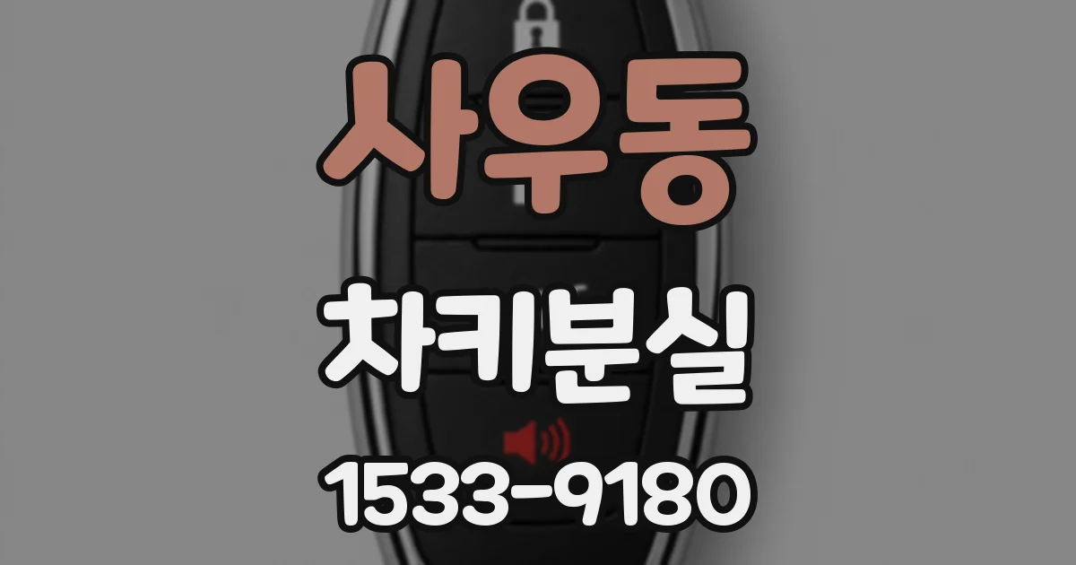 사우동 차키분실
