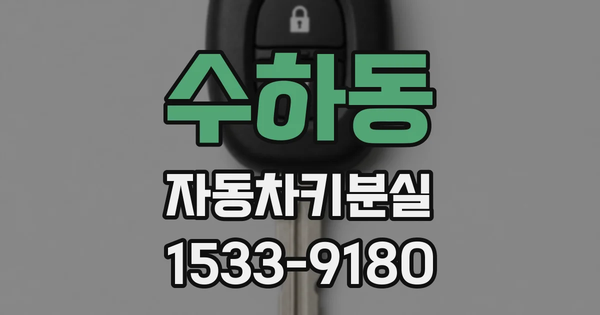 수하동 자동차키분실