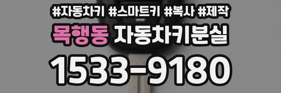 목행동 자동차키분실