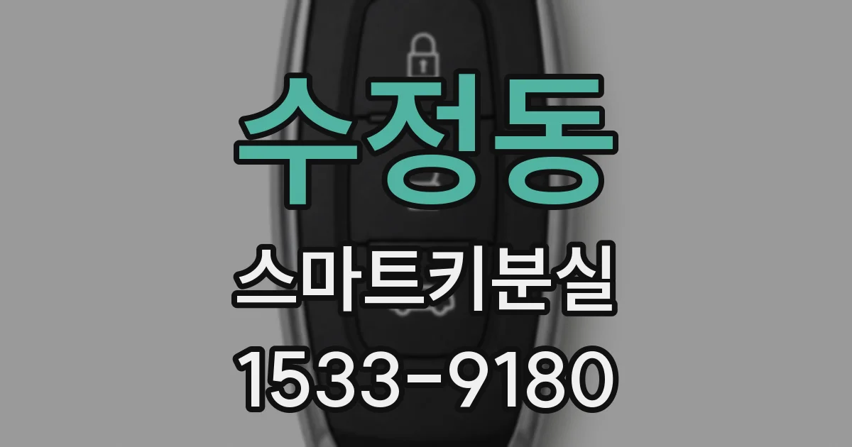 수정동 스마트키분실