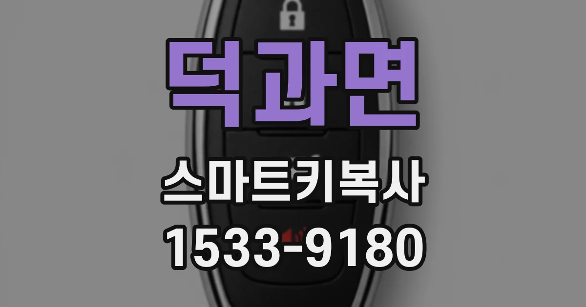 덕과면 스마트키복사