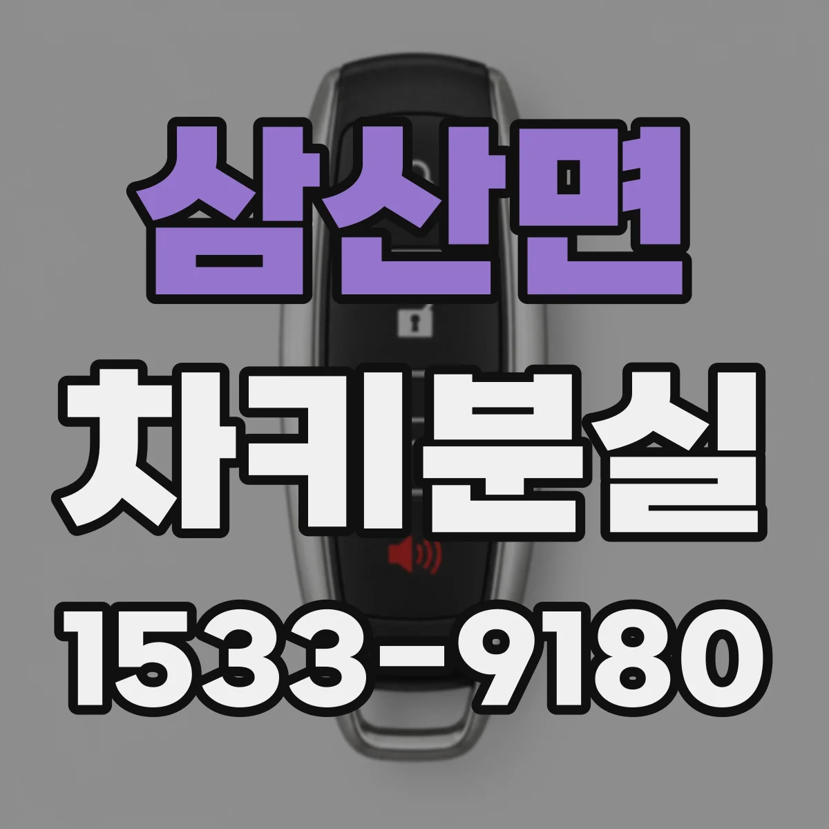 삼산면 차키분실