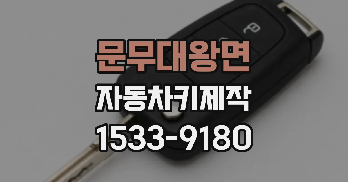 문무대왕면 자동차키제작