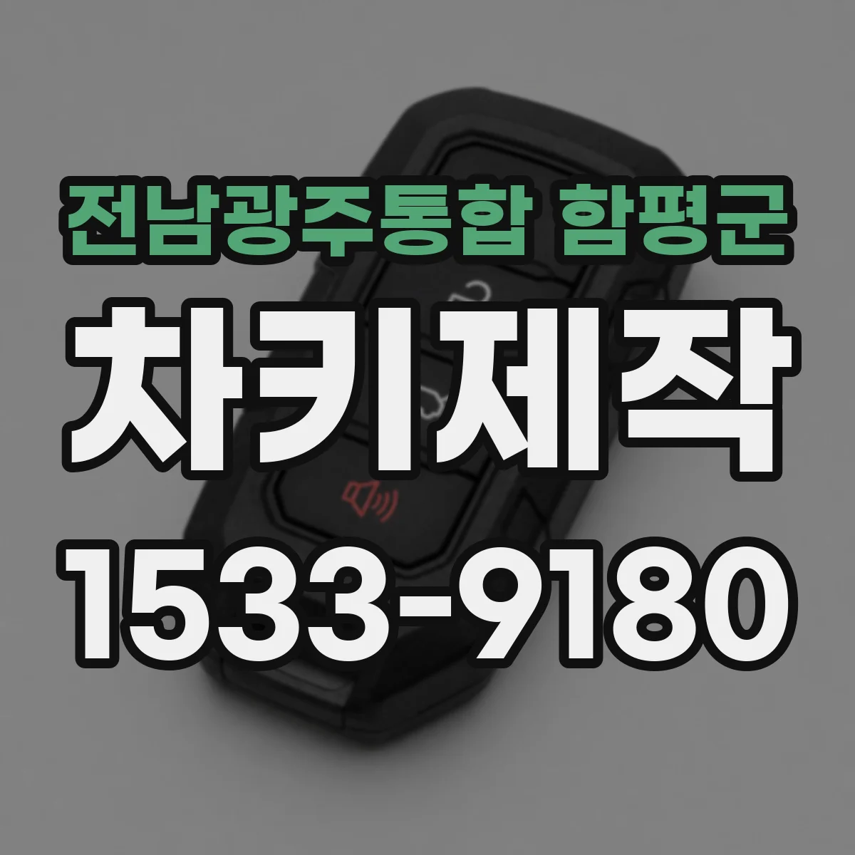 전남광주통합 함평군 차키제작