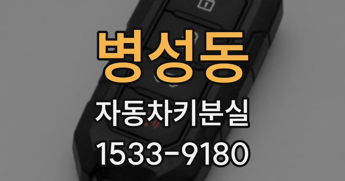 병성동 자동차키분실