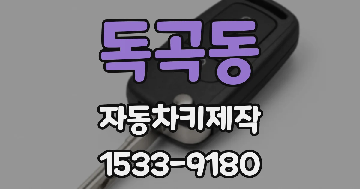 독곡동 자동차키제작
