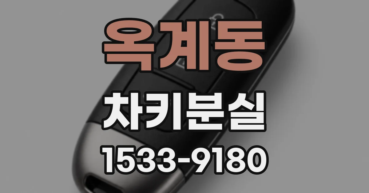 옥계동 차키분실