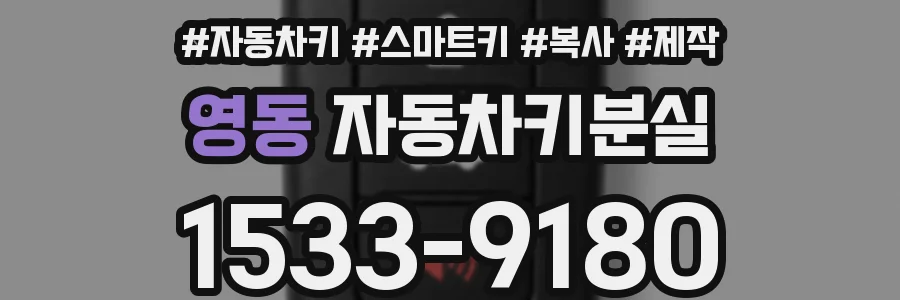 영동 자동차키분실
