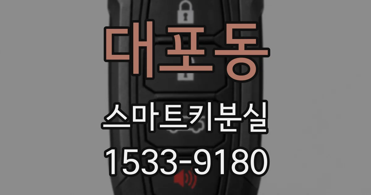 대포동 스마트키분실