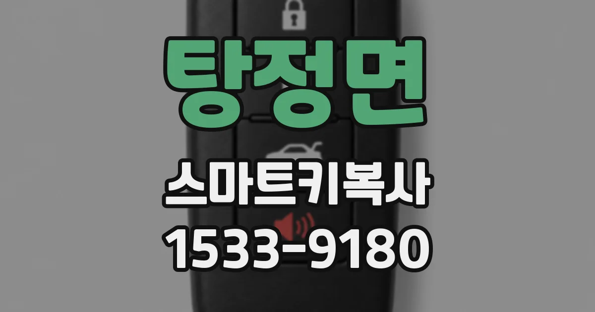 탕정면 스마트키복사