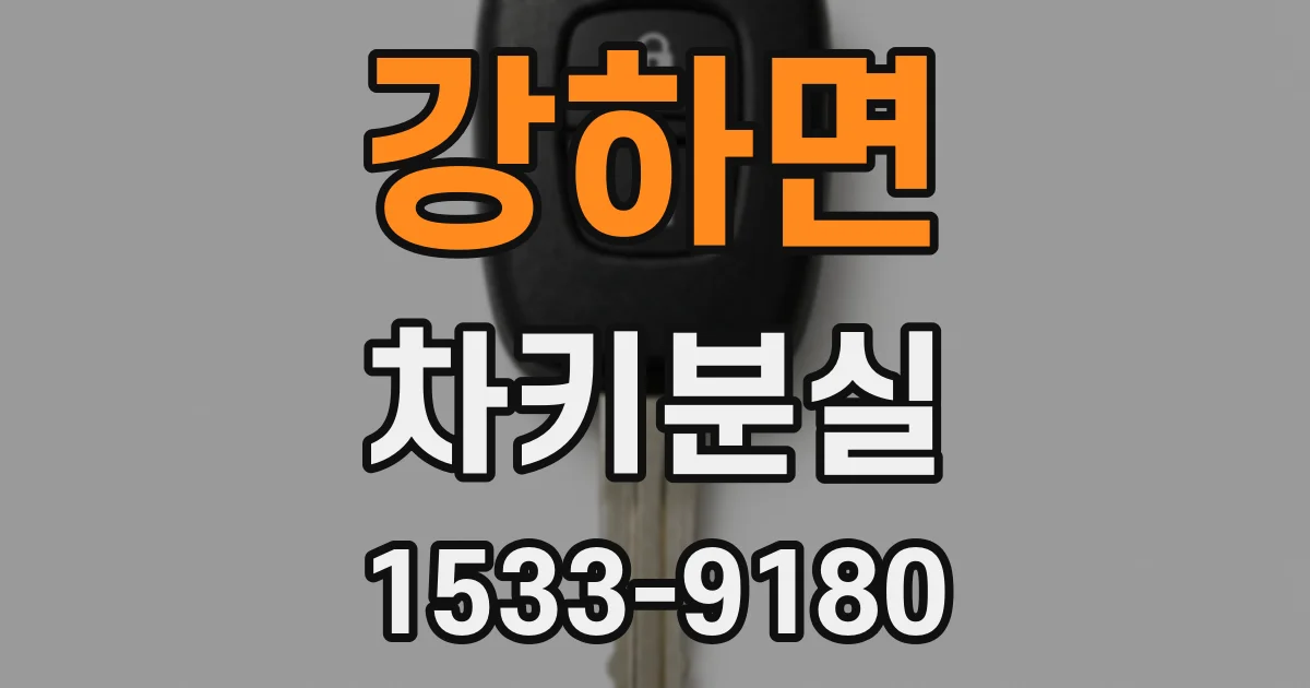 강하면 차키분실