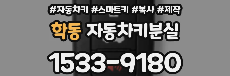 학동 자동차키분실