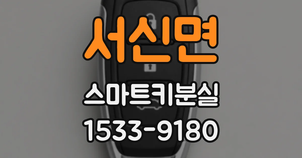서신면 스마트키분실