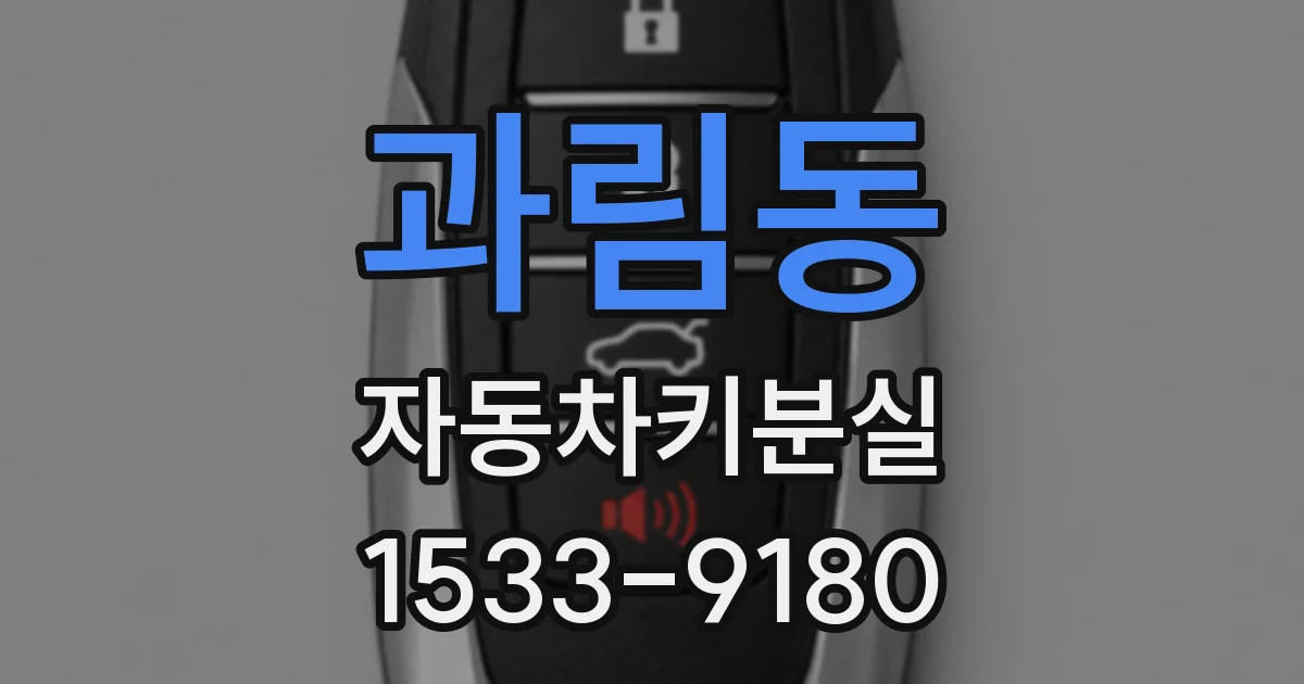 과림동 자동차키분실