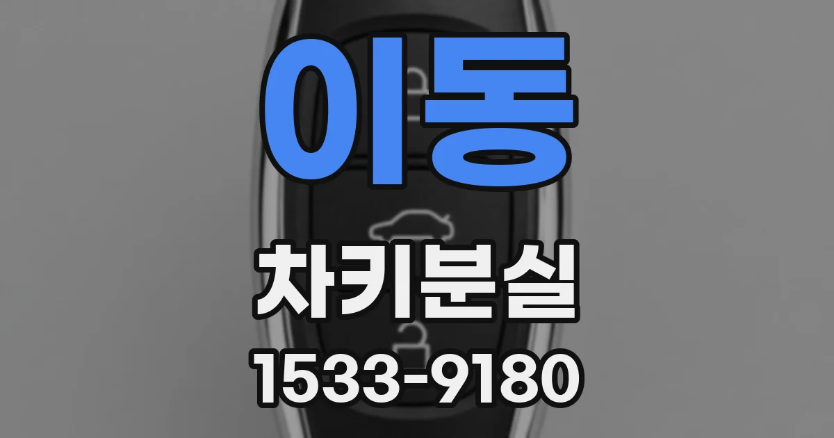 이동 차키분실