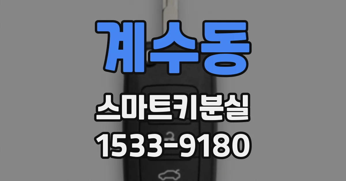 계수동 스마트키분실