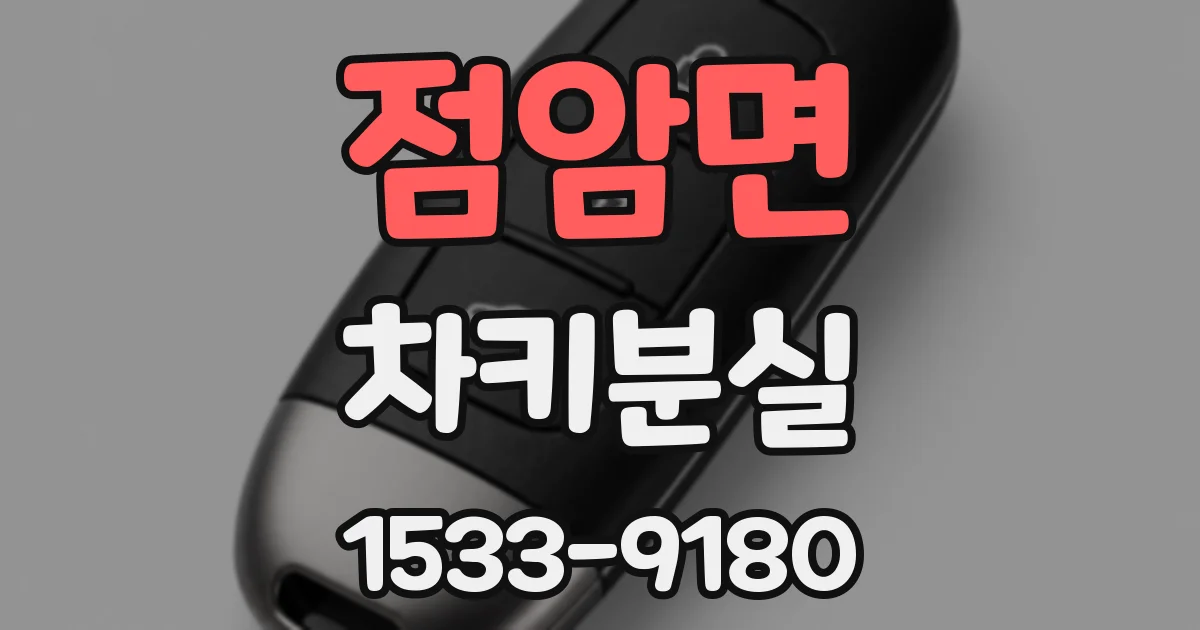 점암면 차키분실