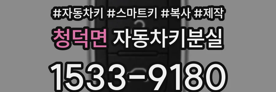 청덕면 자동차키분실