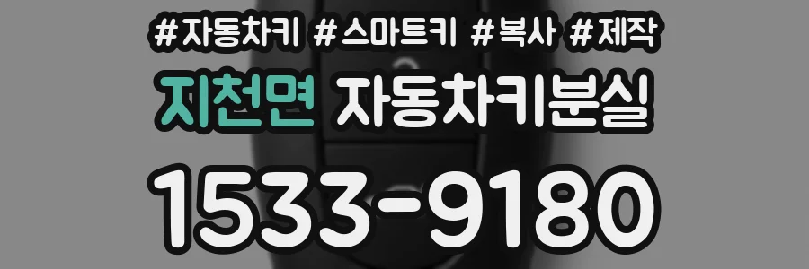 지천면 자동차키분실