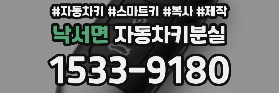 낙서면 자동차키분실