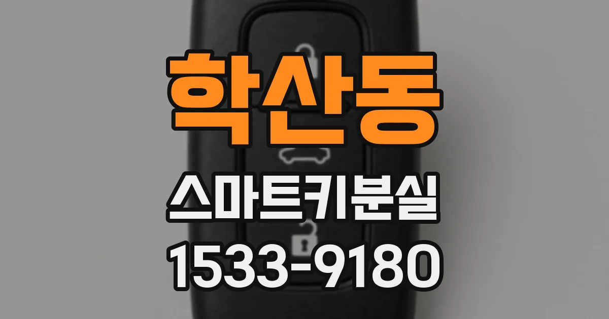 학산동 스마트키분실