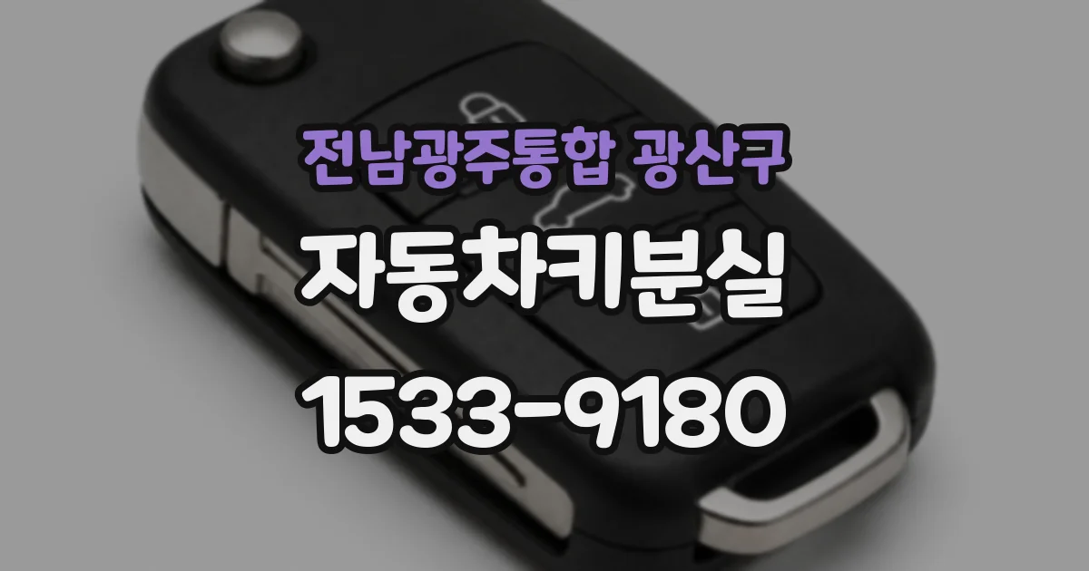 전남광주통합 광산구 자동차키분실