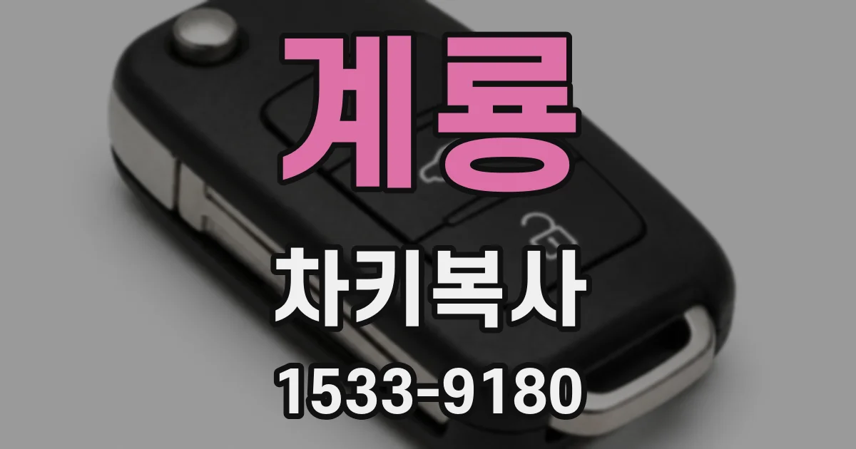 계룡 차키복사
