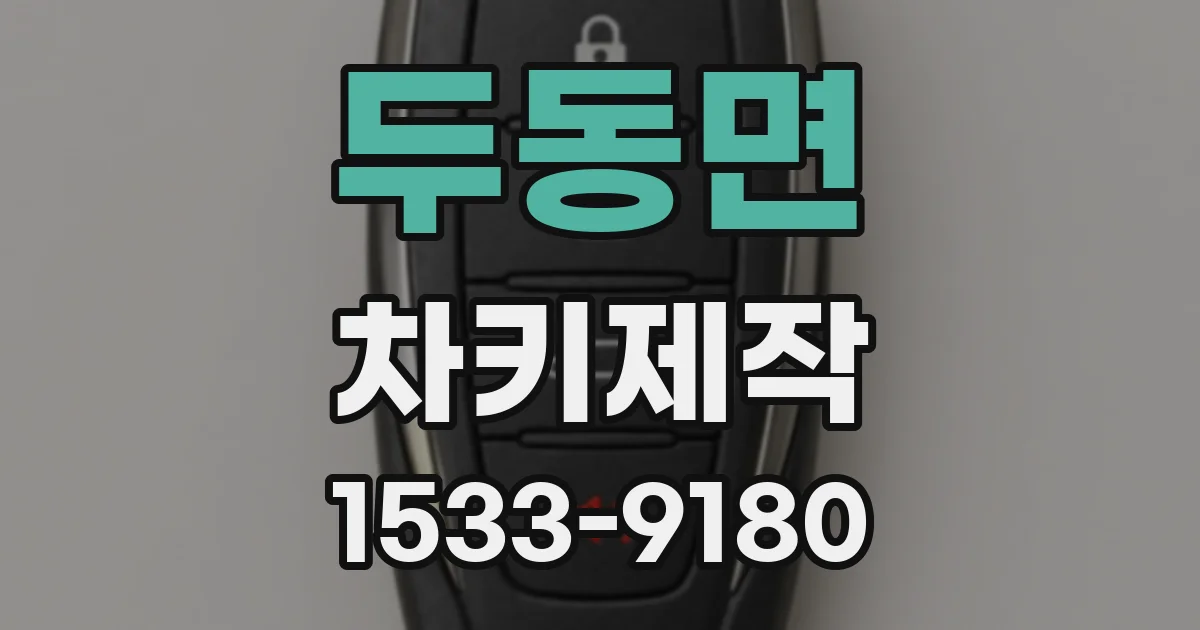 두동면 차키제작