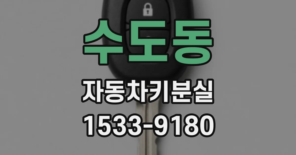 수도동 자동차키분실