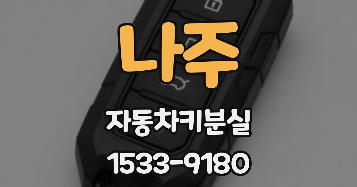 나주 자동차키분실