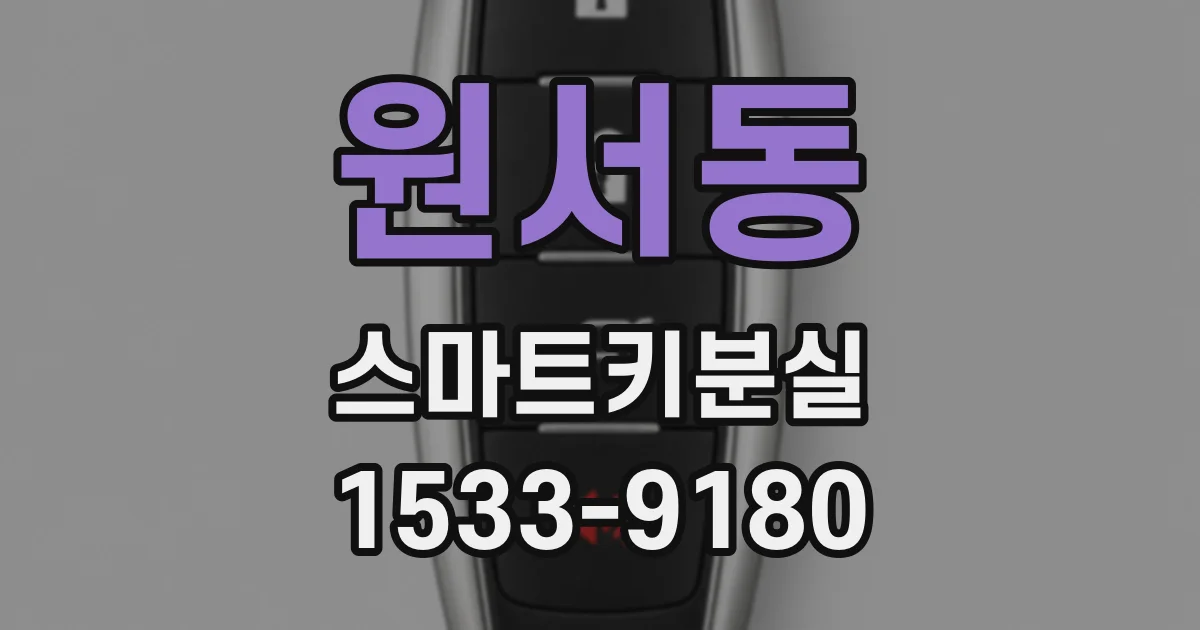 원서동 스마트키분실