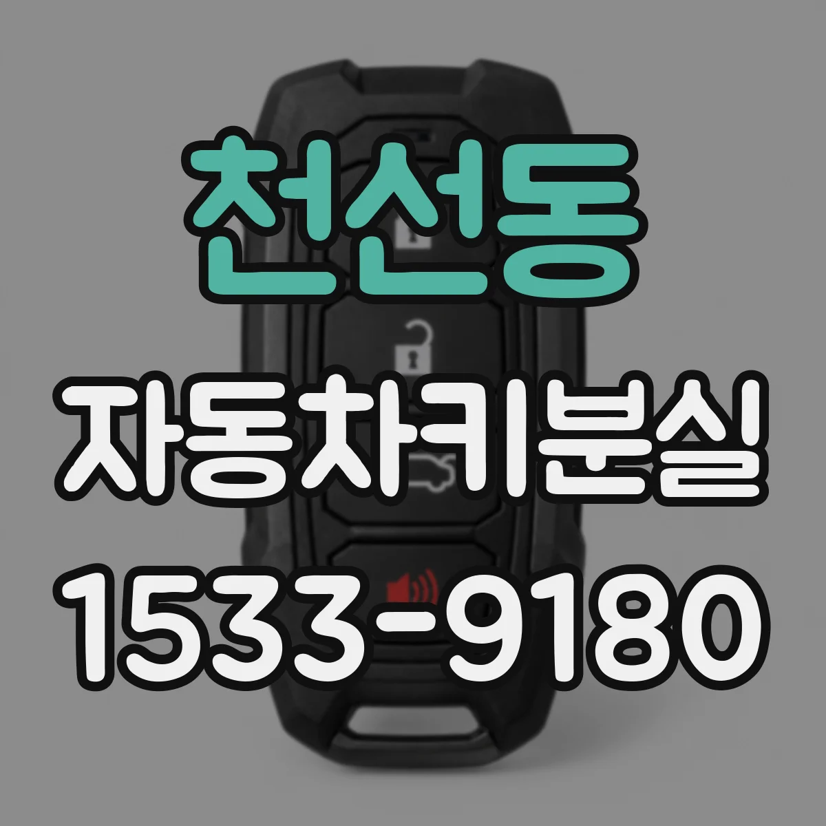 천선동 자동차키분실
