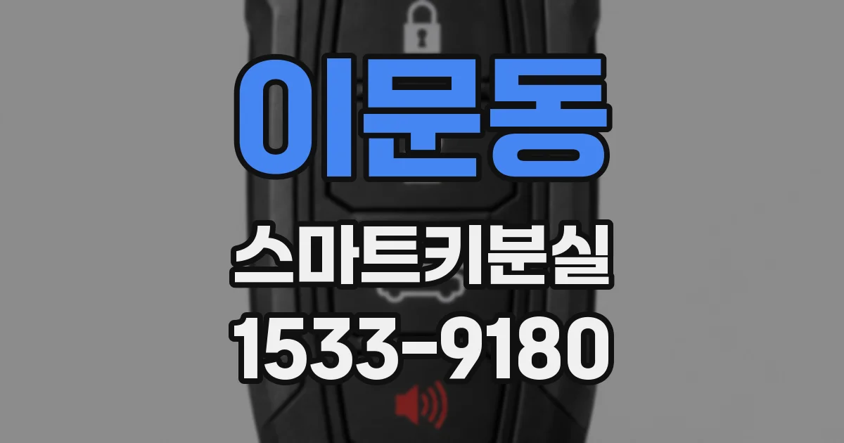 이문동 스마트키분실