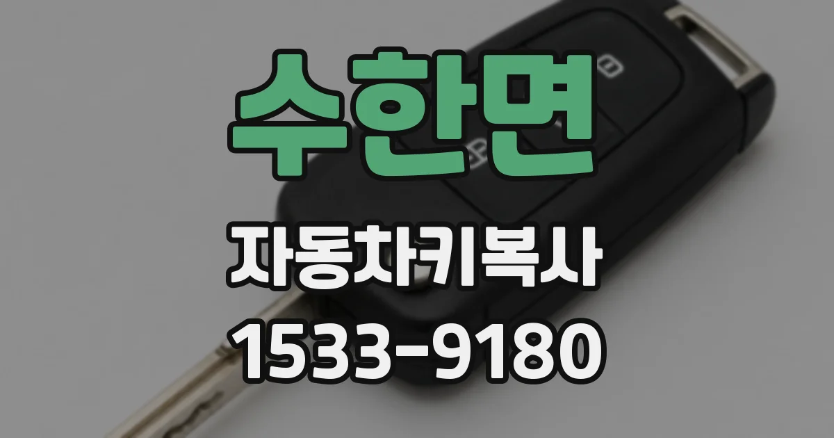 수한면 자동차키복사