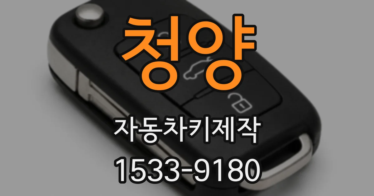 청양 자동차키제작