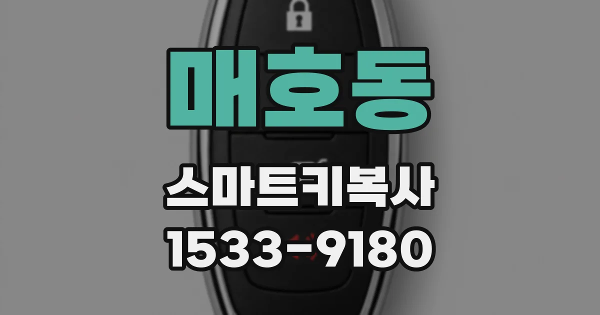 매호동 스마트키복사