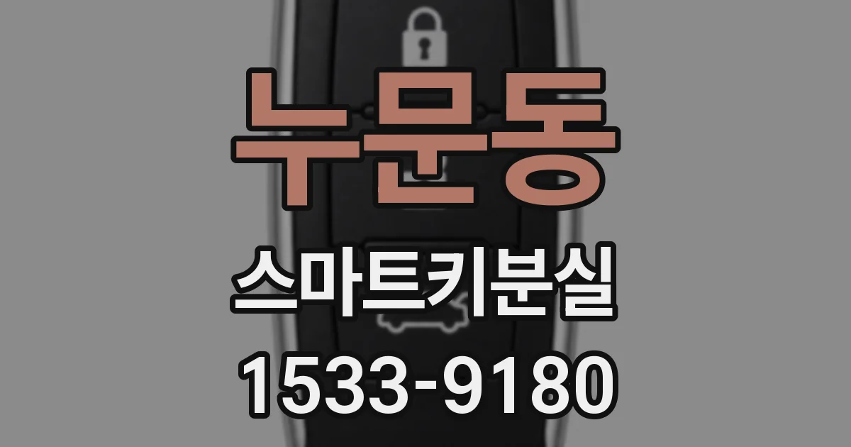 누문동 스마트키분실
